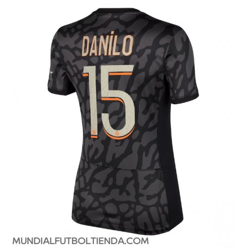 Camiseta Paris Saint-Germain Danilo Pereira #15 Tercera Equipación Replica 2023-24 para mujer mangas cortas